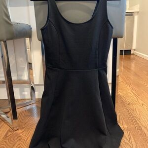 Black Racer Sleeveless Dress